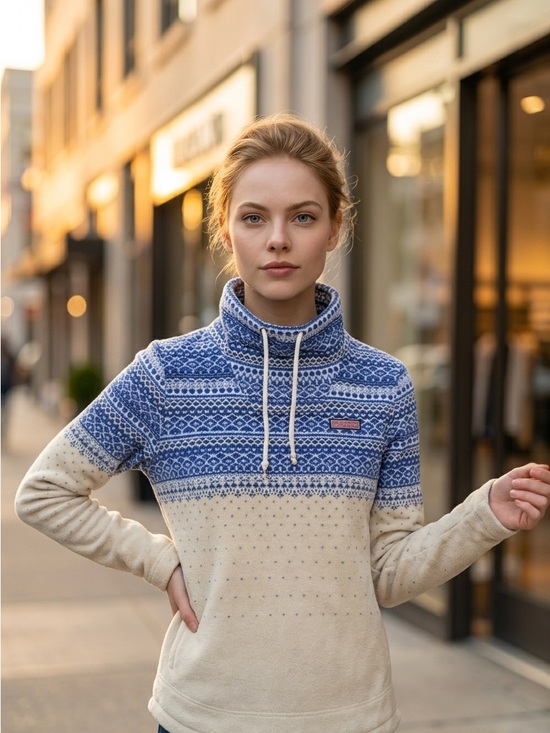 Vineyard Vines Sweaters - 🧊 Vineyard Vines Nordic Fleece Shep Shirt Women’s Quarter Zip Sweater Size Small